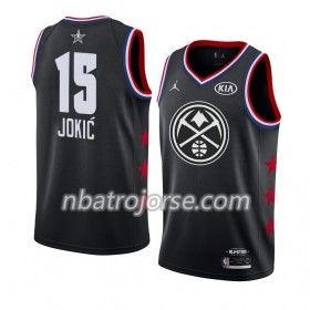 Män Denver Nuggets Tröja Nikola Jokic 15 2019 All-Star Jordan Brand Svart Swingman